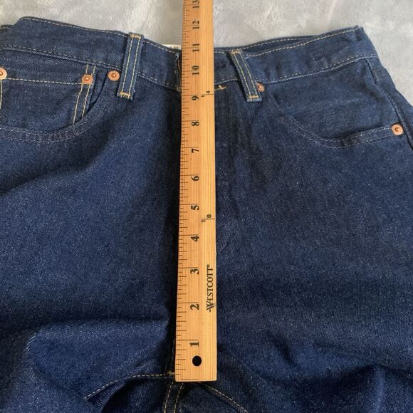 Levis Mens 501 Original Fit Jeans 28x32 IRREGULAR Big E Straight Leg Button Fly - Picture 11 of 13
